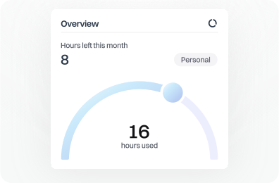 Legal Cover dashboard showing subscription usage